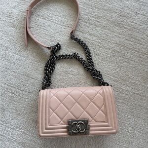 Chanel Pink Boy Flap Bag Small